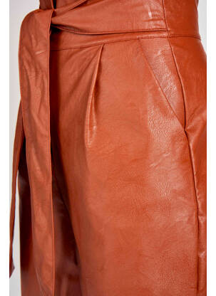 Pantalon droit marron FOUDRE BY AURELIE VAN DAELEN femme