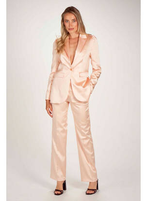 Pantalon droit rose FOUDRE BY AURELIE VAN DAELEN femme