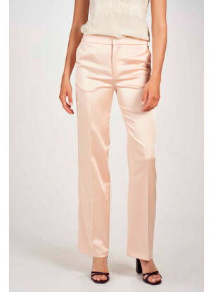 Pantalon droit rose FOUDRE BY AURELIE VAN DAELEN femme