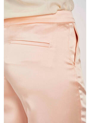 Pantalon droit rose FOUDRE BY AURELIE VAN DAELEN femme