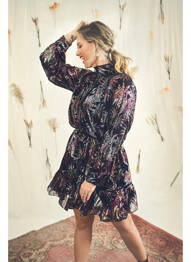 Robe courte noir FOUDRE BY AURELIE VAN DAELEN femme