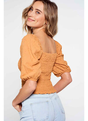 Chemisier orange FOUDRE BY AURELIE VAN DAELEN femme