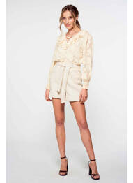 Short beige FOUDRE BY AURELIE VAN DAELEN femme