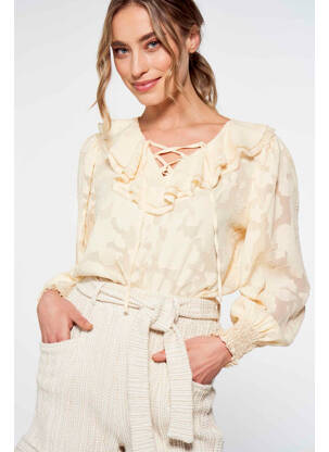 Short beige FOUDRE BY AURELIE VAN DAELEN femme