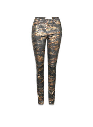 Pantalon slim noir PIECES femme
