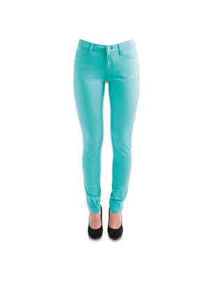 Pantalon slim vert PIECES femme
