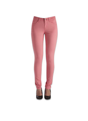 Pantalon slim rose PIECES femme