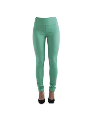 Pantalon slim vert PIECES femme