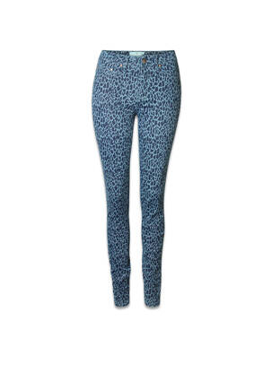 Pantalon slim bleu PIECES pour femme