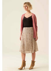 Gilet manches courtes rose GARCIA pour femme seconde vue