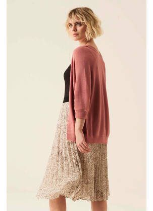 Gilet manches courtes rose GARCIA femme