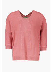 Gilet manches courtes rose GARCIA pour femme seconde vue