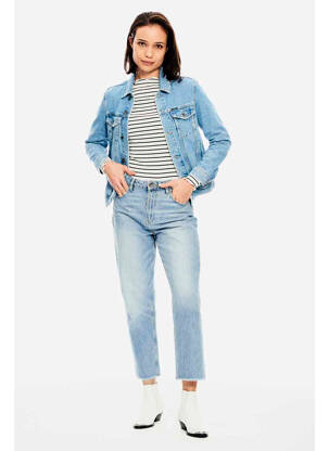 Jeans coupe droite bleu GARCIA femme