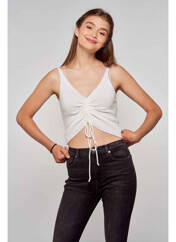 Débardeur blanc HAILYS pour femme seconde vue