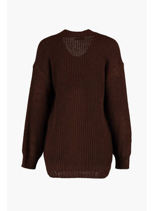 Gilet manches longues marron HAILYS femme