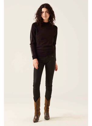 Pull col roulé noir GARCIA femme