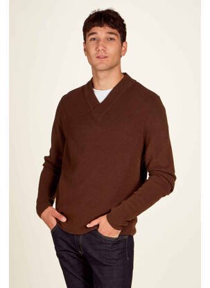 Pull marron LE FABULEUX MARCEL DE BRUXELLES homme