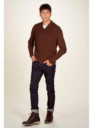 Pull marron LE FABULEUX MARCEL DE BRUXELLES homme