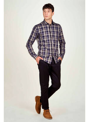 Chemise manches longues bleu LE FABULEUX MARCEL DE BRUXELLES homme