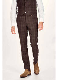 Pantalon chino marron LE FABULEUX MARCEL DE BRUXELLES homme