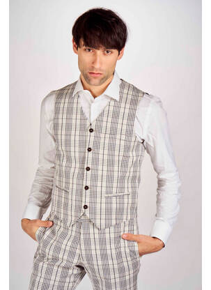 Gilet sans manche beige LE FABULEUX MARCEL DE BRUXELLES homme