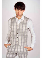 Gilet sans manche beige LE FABULEUX MARCEL DE BRUXELLES pour homme seconde vue