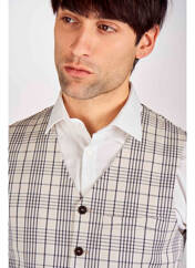 Gilet sans manche beige LE FABULEUX MARCEL DE BRUXELLES pour homme seconde vue