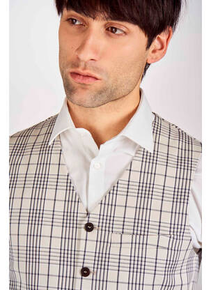 Gilet sans manche beige LE FABULEUX MARCEL DE BRUXELLES homme