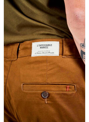 Pantalon chino marron LE FABULEUX MARCEL DE BRUXELLES homme