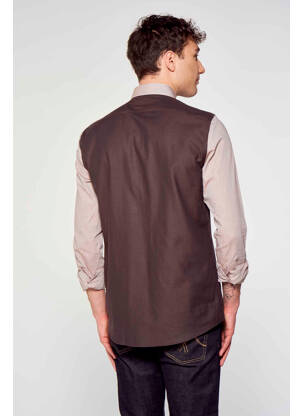 Chemise manches longues beige LE FABULEUX MARCEL DE BRUXELLES homme