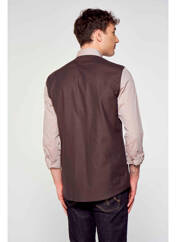 Chemise manches longues beige LE FABULEUX MARCEL DE BRUXELLES pour homme seconde vue