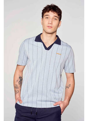 Polo bleu LE FABULEUX MARCEL DE BRUXELLES pour homme