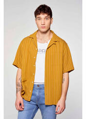 Chemise manches courtes marron LE FABULEUX MARCEL DE BRUXELLES pour homme seconde vue