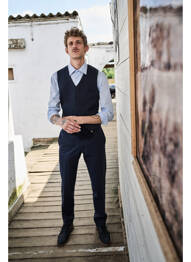 Pantalon chino bleu LE FABULEUX MARCEL DE BRUXELLES homme
