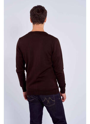 Gilet manches longues marron LE FABULEUX MARCEL DE BRUXELLES homme