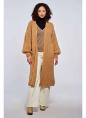 Gilet manches longues marron AMELIE & AMELIE pour femme seconde vue