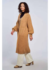 Gilet manches longues marron AMELIE & AMELIE pour femme seconde vue