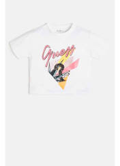 T-shirt blanc GUESS pour fille seconde vue