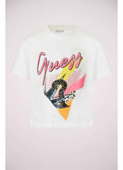 T-shirt blanc GUESS pour fille seconde vue
