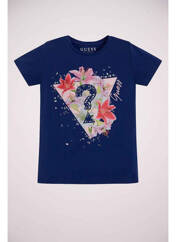 T-shirt bleu GUESS pour fille seconde vue