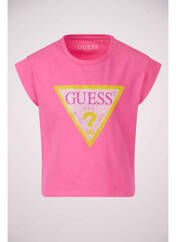 T-shirt rose GUESS pour fille seconde vue