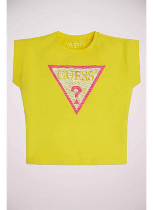 T-shirt jaune GUESS fille