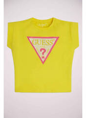 T-shirt jaune GUESS pour fille seconde vue