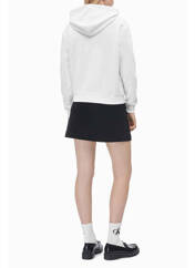 Sweat-shirt à capuche blanc CALVIN KLEIN pour femme seconde vue