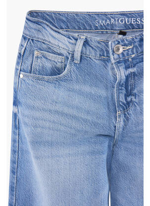 Jeans coupe droite bleu GUESS fille