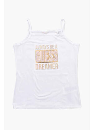 T-shirt blanc GUESS pour fille