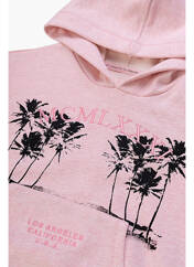 Sweat-shirt à capuche rose GUESS pour fille seconde vue