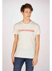 T-shirt blanc CALVIN KLEIN pour homme seconde vue