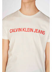 T-shirt blanc CALVIN KLEIN pour homme seconde vue