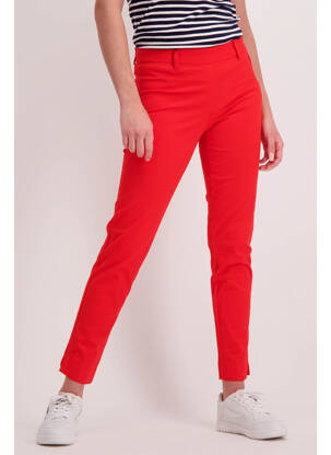 Pantalon slim rouge JACQUELINE DE YONG pour femme
